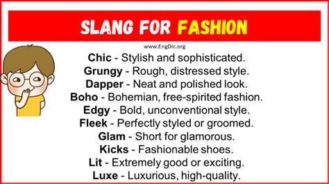 slang for stylish.